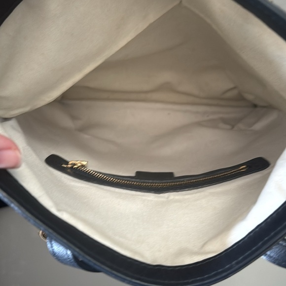 Louis Vuitton Navy Mini Lin Two Way Bag - Picture 4 of 6